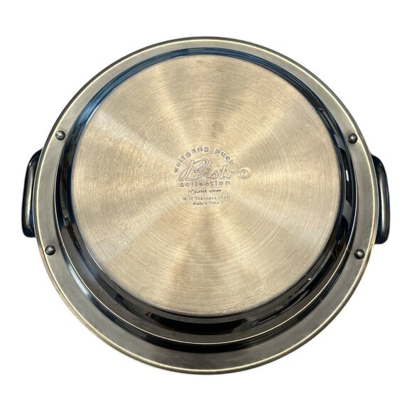 Wolfgang Puck Bistro Collection Stainless Steel Buffet Server Dish With Handles - Picture 2 of 4
